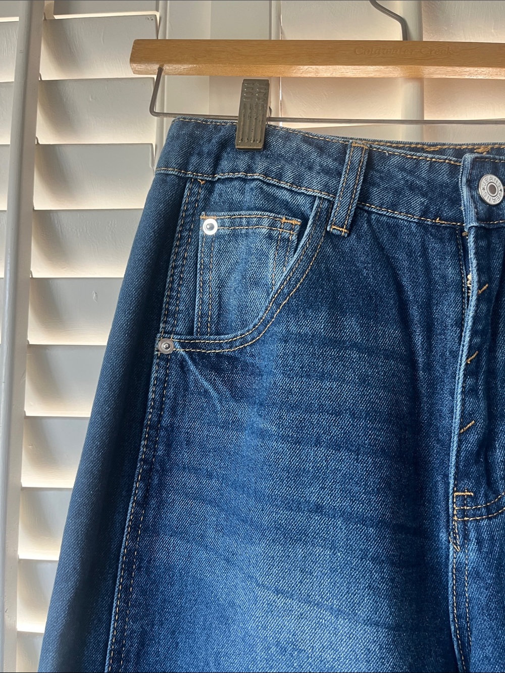 🌟 Women’s High-Waisted Barrel Jeans | Horseshoe/Balloon Fit | Indigo Wash 🌟 - Picture 6 of 9